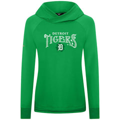 Detroit Tigers Levelwear Women's St. Patrick's Day Slender Raglan Hoodie - MLB