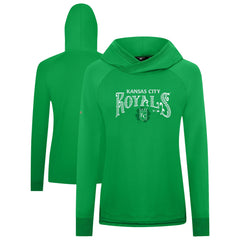 Kansas City Royals Levelwear Women's St. Patrick's Day Slender Raglan Hoodie - MLB