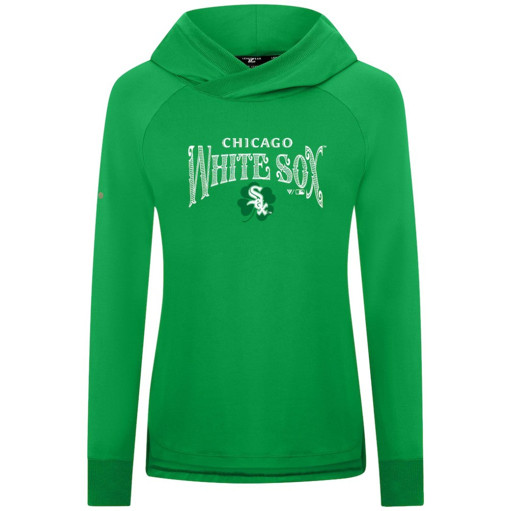 Chicago White Sox Levelwear Women's St. Patrick's Day Slender Raglan Hoodie - MLB