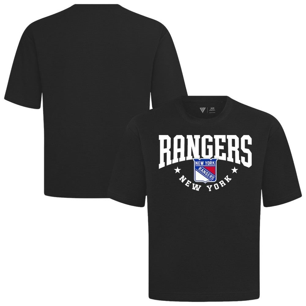 New York Rangers Levelwear Luxe Signature Knit T-Shirt - Black - NHL