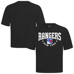 New York Rangers Levelwear Luxe Signature Knit T-Shirt - Black - NHL