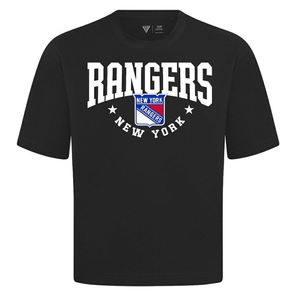 New York Rangers Levelwear Luxe Signature Knit T-Shirt - Black - NHL