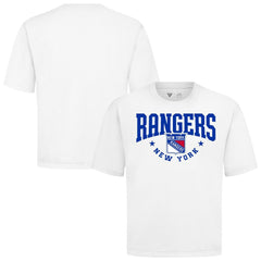 New York Rangers Levelwear Luxe Signature Knit T-Shirt - White - NHL