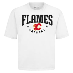Calgary Flames Levelwear Luxe Signature Knit T-Shirt - White - NHL
