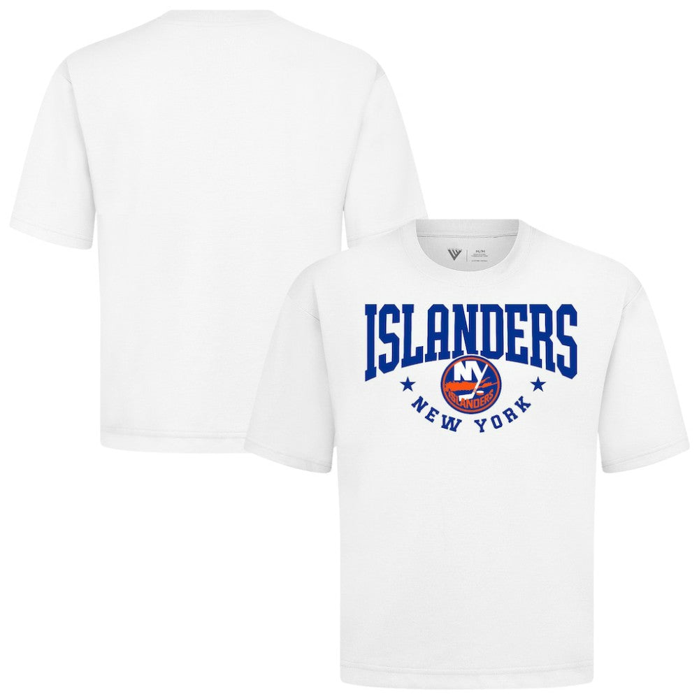 New York Islanders Levelwear Luxe Signature Knit T-Shirt - White - NHL