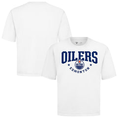 Edmonton Oilers Levelwear Luxe Signature Knit T-Shirt - White - NHL