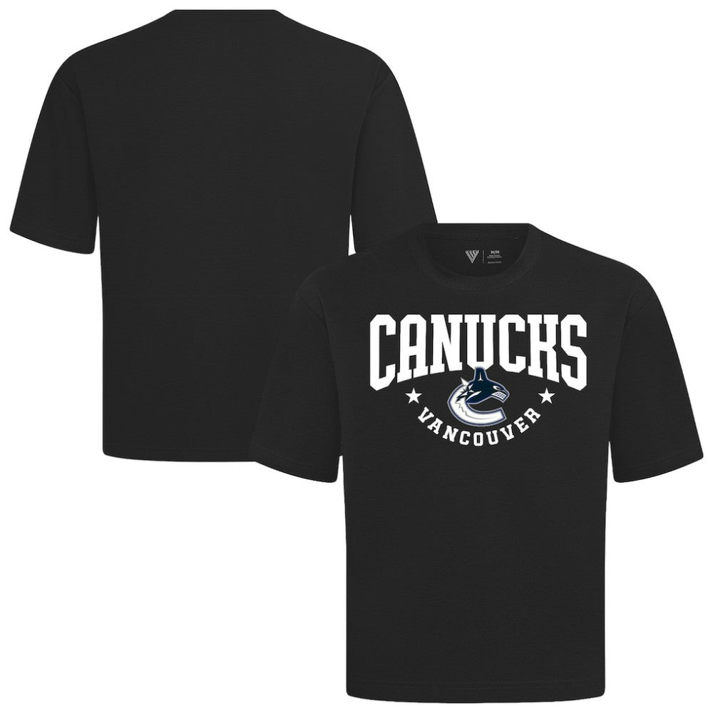 Vancouver Canucks Levelwear Luxe Signature Knit T-Shirt - Black - NHL