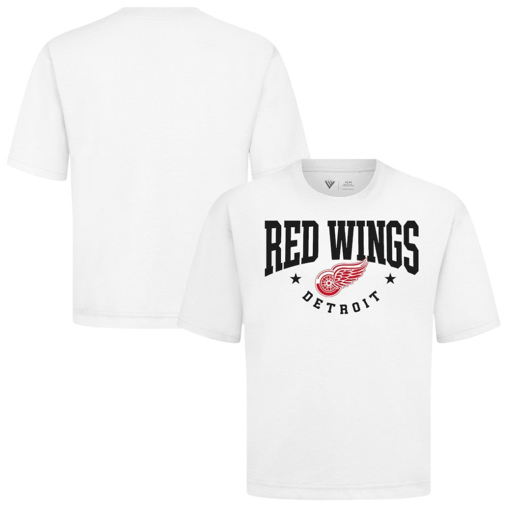 Detroit Red Wings Levelwear Luxe Signature Knit T-Shirt - White - NHL
