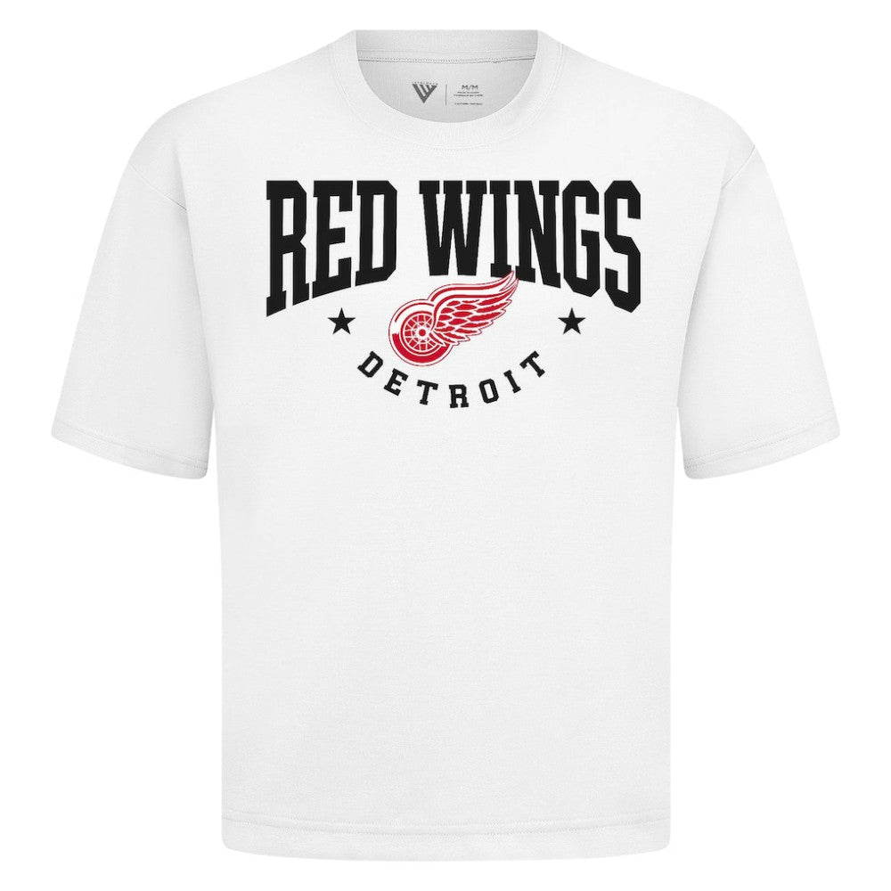 Detroit Red Wings Levelwear Luxe Signature Knit T-Shirt - White - NHL