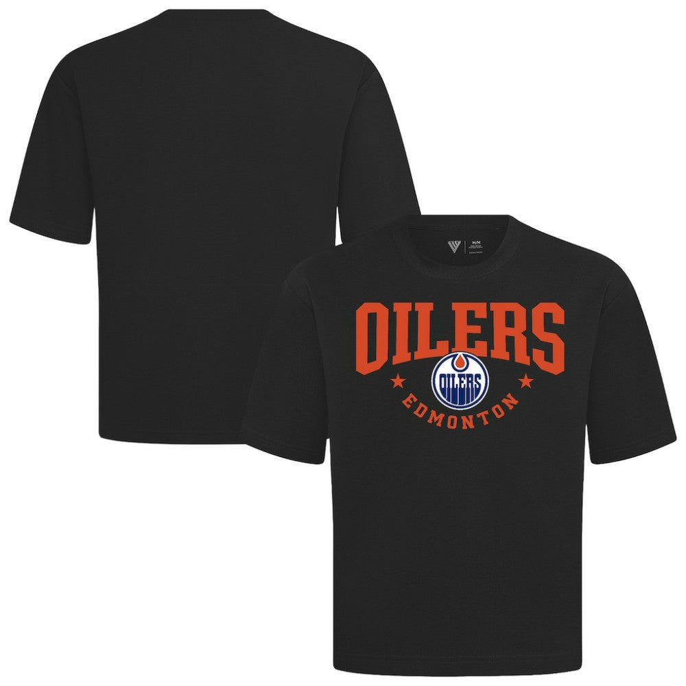 Edmonton Oilers Levelwear Luxe Signature Knit T-Shirt - Black - NHL