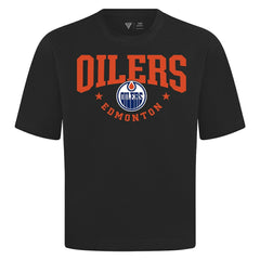 Edmonton Oilers Levelwear Luxe Signature Knit T-Shirt - Black - NHL