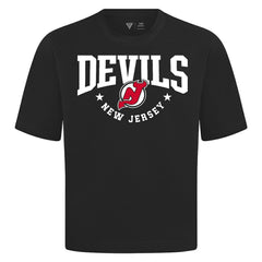 New Jersey Devils Levelwear Luxe Signature Knit T-Shirt - Black - NHL