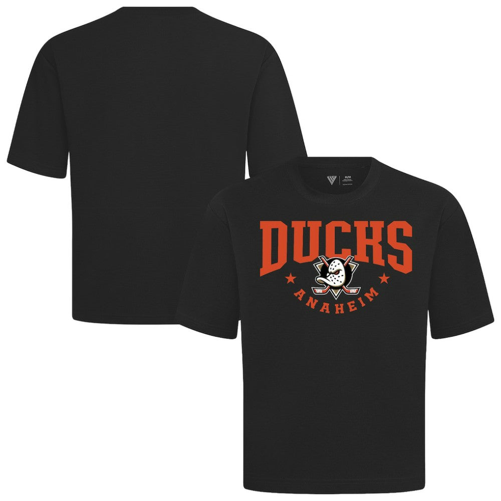 Anaheim Ducks Levelwear Luxe Signature Knit T-Shirt - Black - NHL