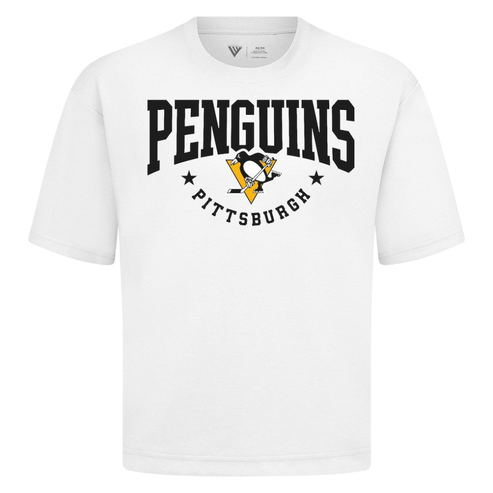 Pittsburgh Penguins Levelwear Luxe Signature Knit T-Shirt - White - NHL