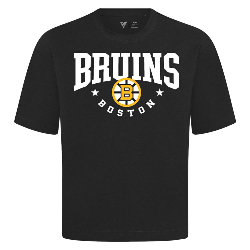 Boston Bruins Levelwear Luxe Signature Knit T-Shirt - Black - NHL