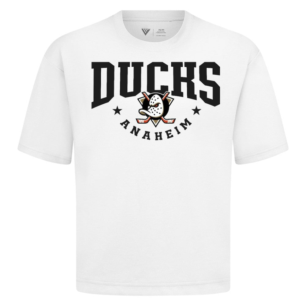 Anaheim Ducks Levelwear Luxe Signature Knit T-Shirt - White - NHL