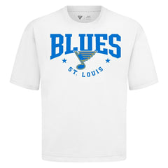 St. Louis Blues Levelwear Luxe Signature Knit T-Shirt - White - NHL
