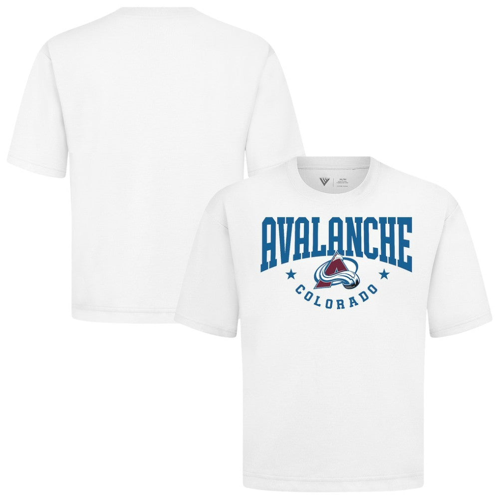 Colorado Avalanche Levelwear Luxe Signature Knit T-Shirt - White - NHL
