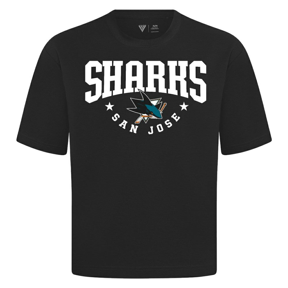 San Jose Sharks Levelwear Luxe Signature Knit T-Shirt - Black - NHL