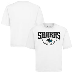 San Jose Sharks Levelwear Luxe Signature Knit T-Shirt - White - NHL