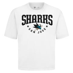 San Jose Sharks Levelwear Luxe Signature Knit T-Shirt - White - NHL