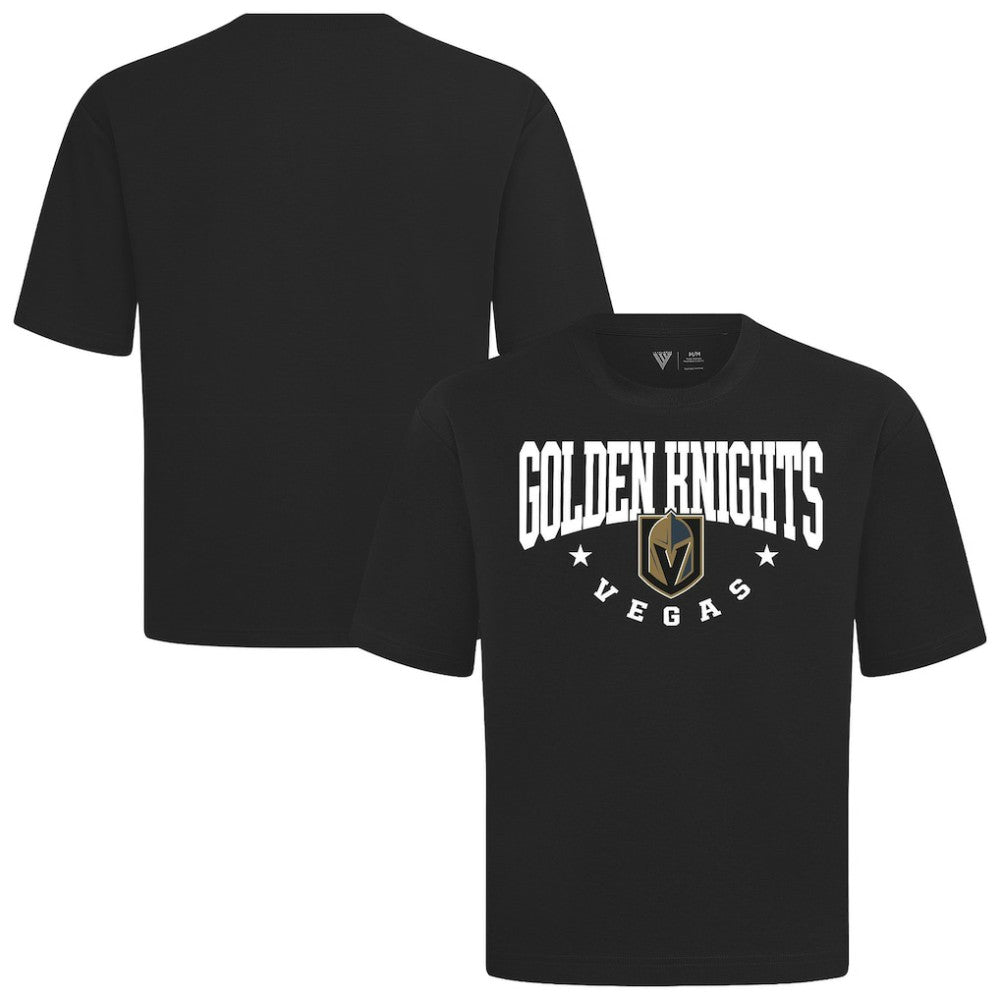 Vegas Golden Knights Levelwear Luxe Signature Knit T-Shirt - Black - NHL