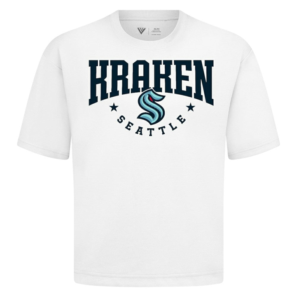 Seattle Kraken Levelwear Luxe Signature Knit T-Shirt - White - NHL