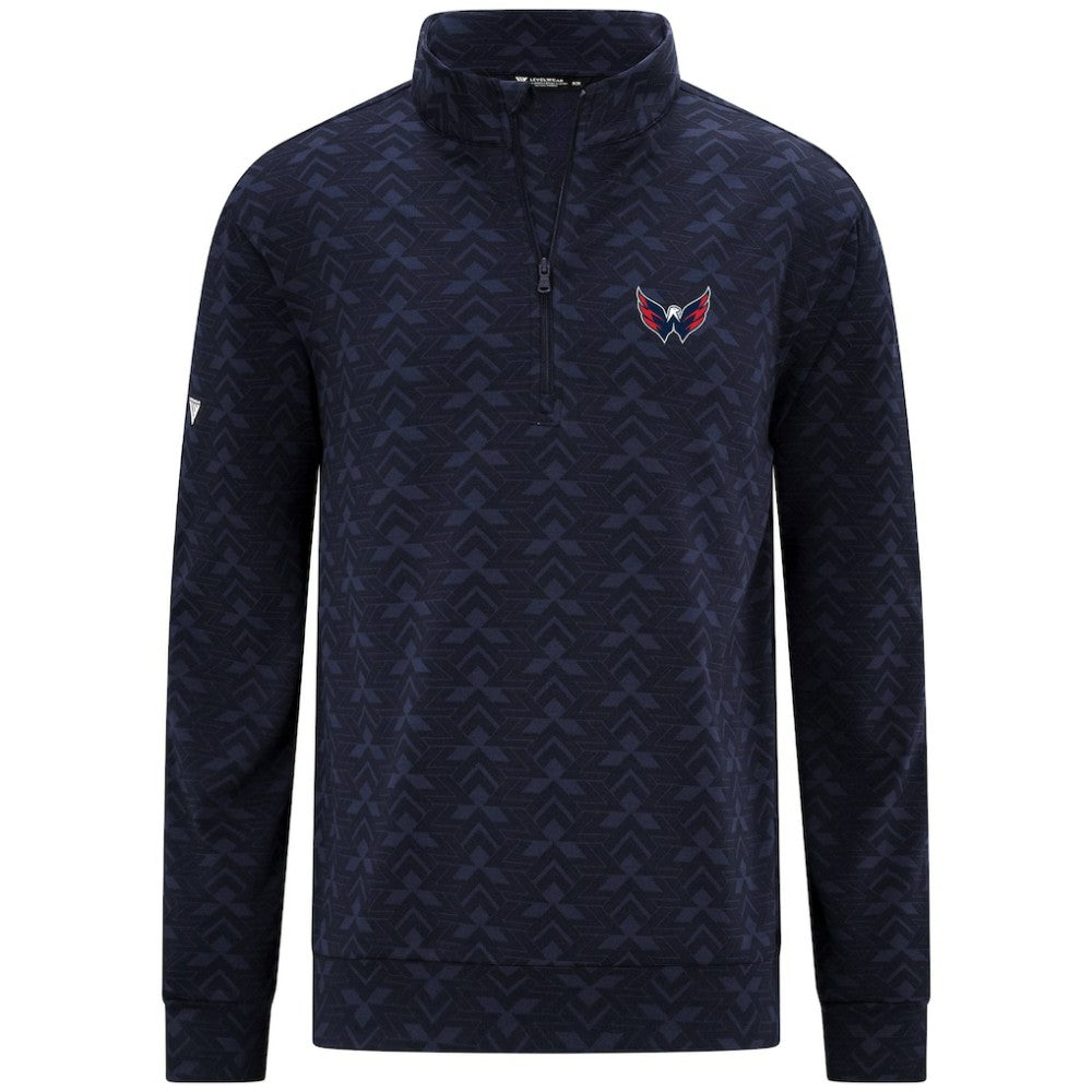 Washington Capitals Levelwear Chameleon Quarter-Zip Sweatshirt - Navy - NHL