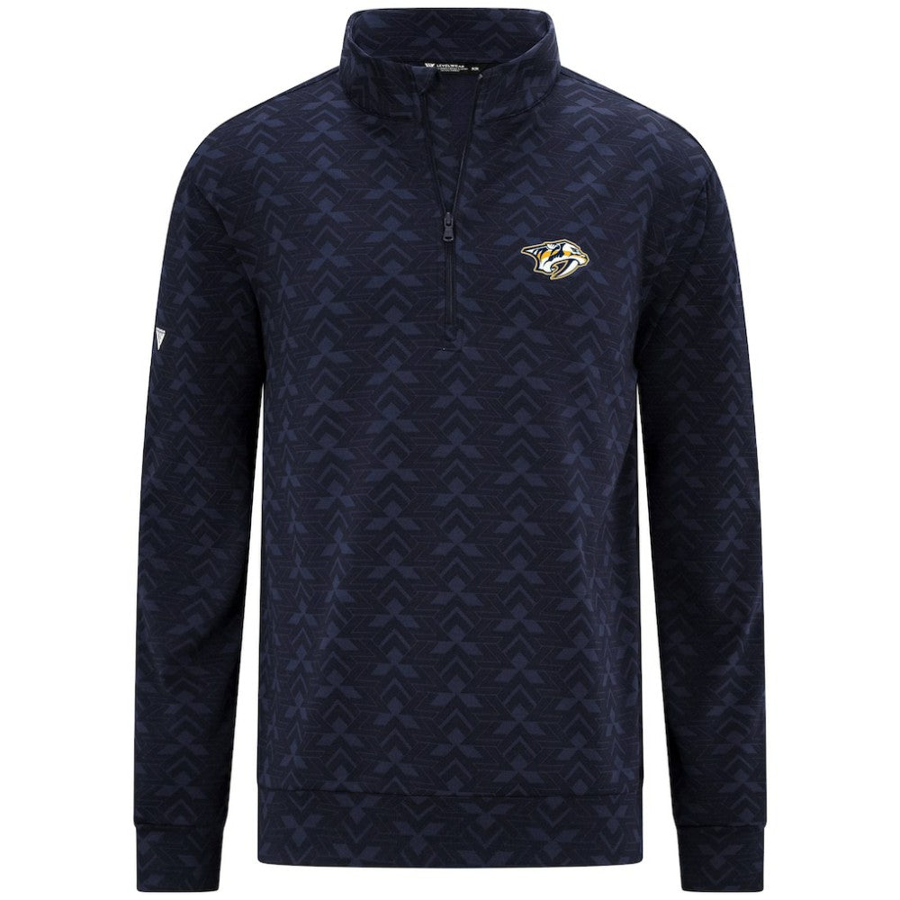 Nashville Predators Levelwear Chameleon Quarter-Zip Sweatshirt - Navy - NHL