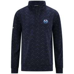 Edmonton Oilers Levelwear Chameleon Quarter-Zip Sweatshirt - Navy - NHL