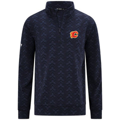 Calgary Flames Levelwear Chameleon Quarter-Zip Sweatshirt - Navy - NHL