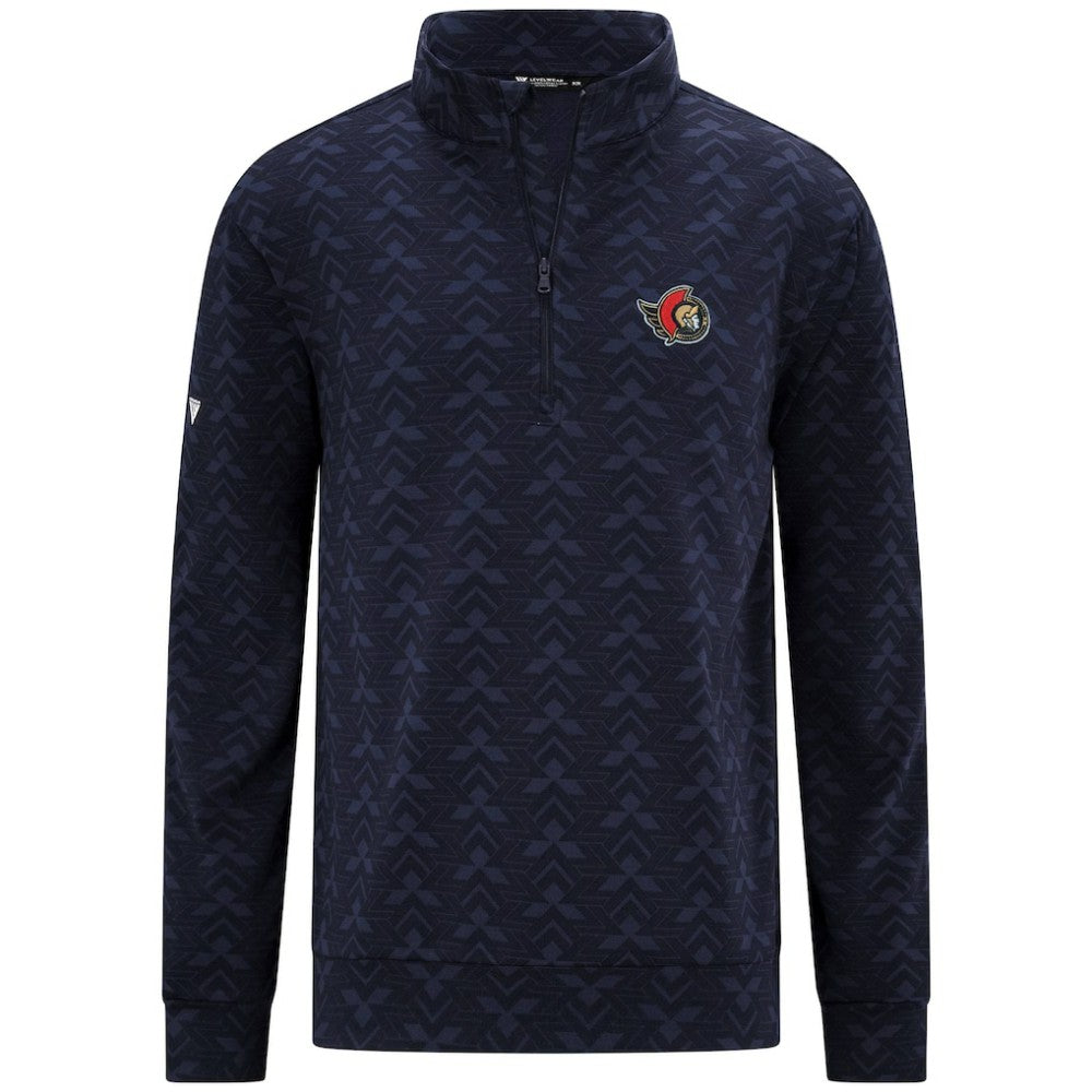 Ottawa Senators Levelwear Chameleon Quarter-Zip Sweatshirt - Navy - NHL