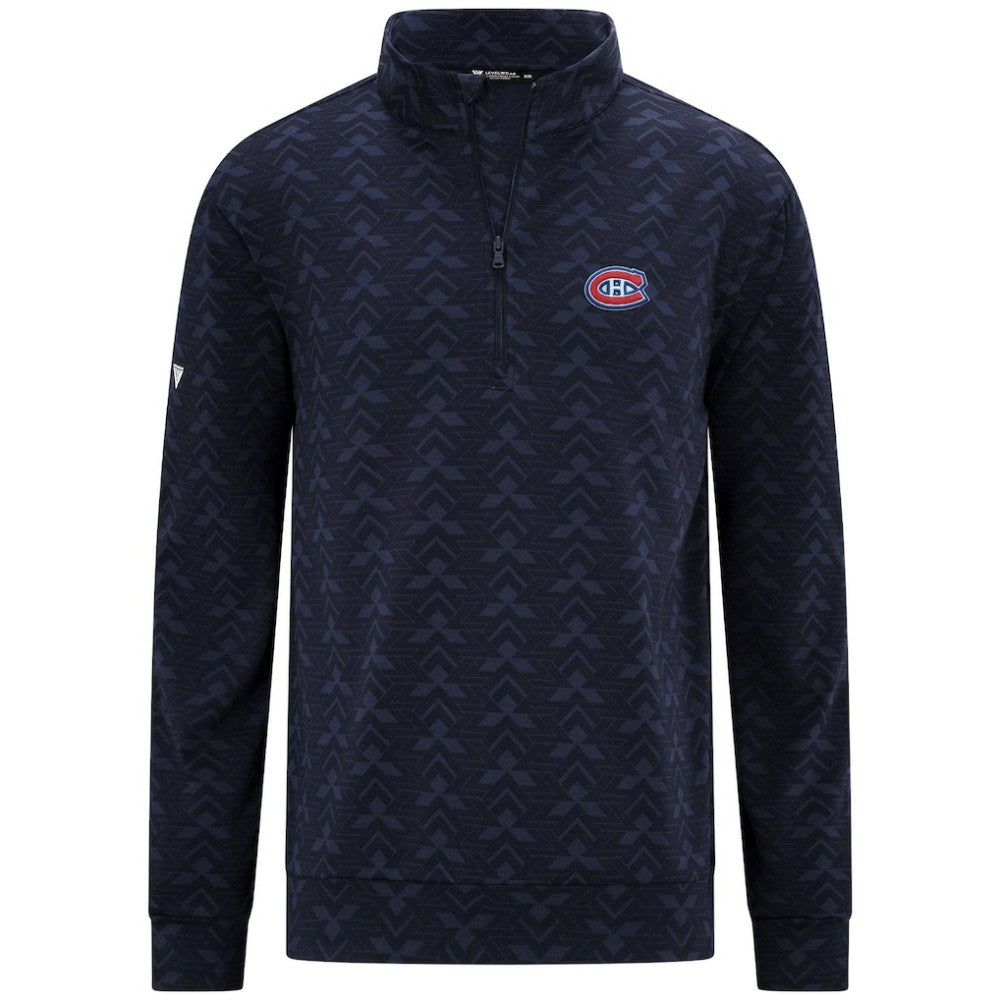 Montreal Canadiens Levelwear Chameleon Quarter-Zip Sweatshirt - Navy - NHL