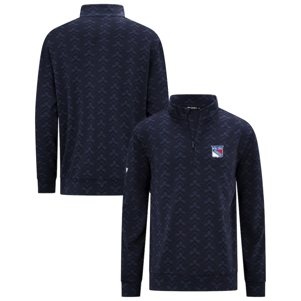 New York Rangers Levelwear Chameleon Quarter-Zip Sweatshirt - Navy - NHL