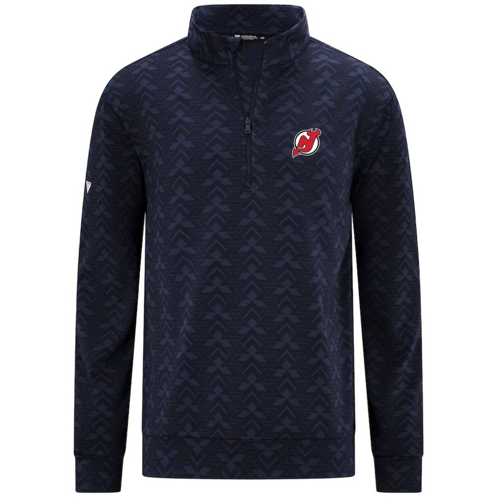 New Jersey Devils Levelwear Chameleon Quarter-Zip Sweatshirt - Navy - NHL