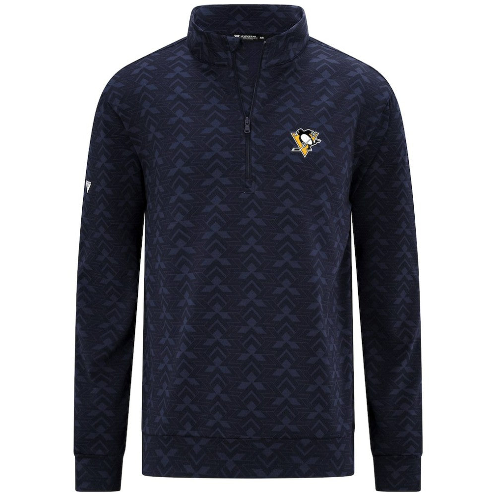 Pittsburgh Penguins Levelwear Chameleon Quarter-Zip Sweatshirt - Navy - NHL