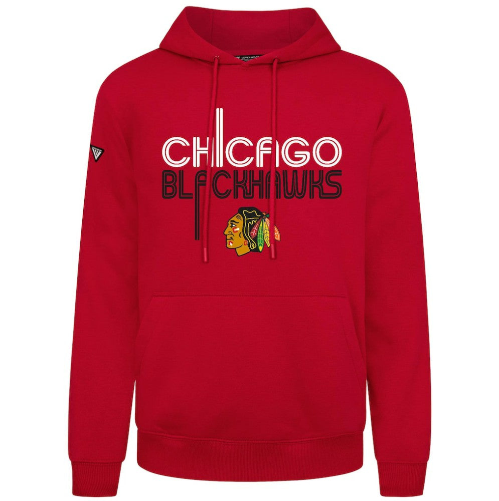 Chicago Blackhawks Levelwear Podium Lanes Hoodie - Red - NHL