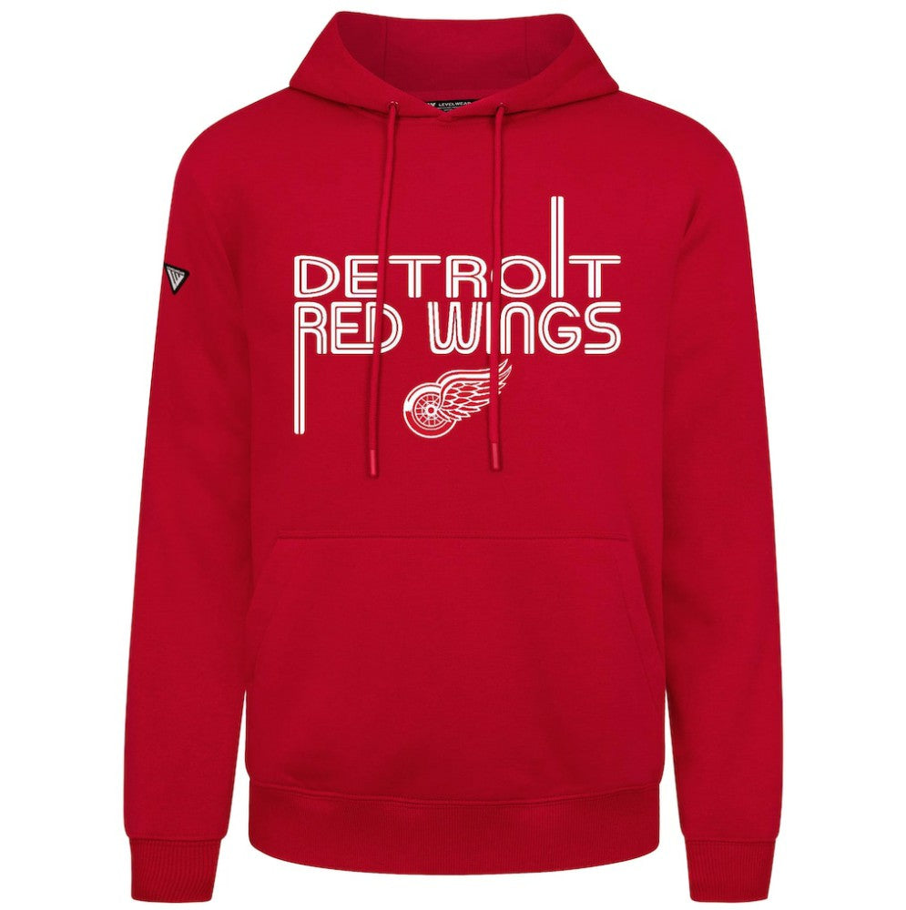 Detroit Red Wings Levelwear Podium Lanes Hoodie - Red - NHL
