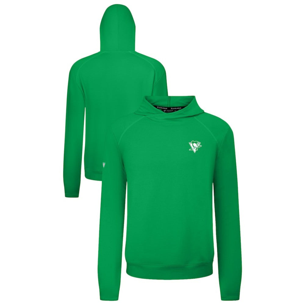 Pittsburgh Penguins Levelwear St. Patrick's Day Mandate Tri-Blend Hoodie - Green - NHL