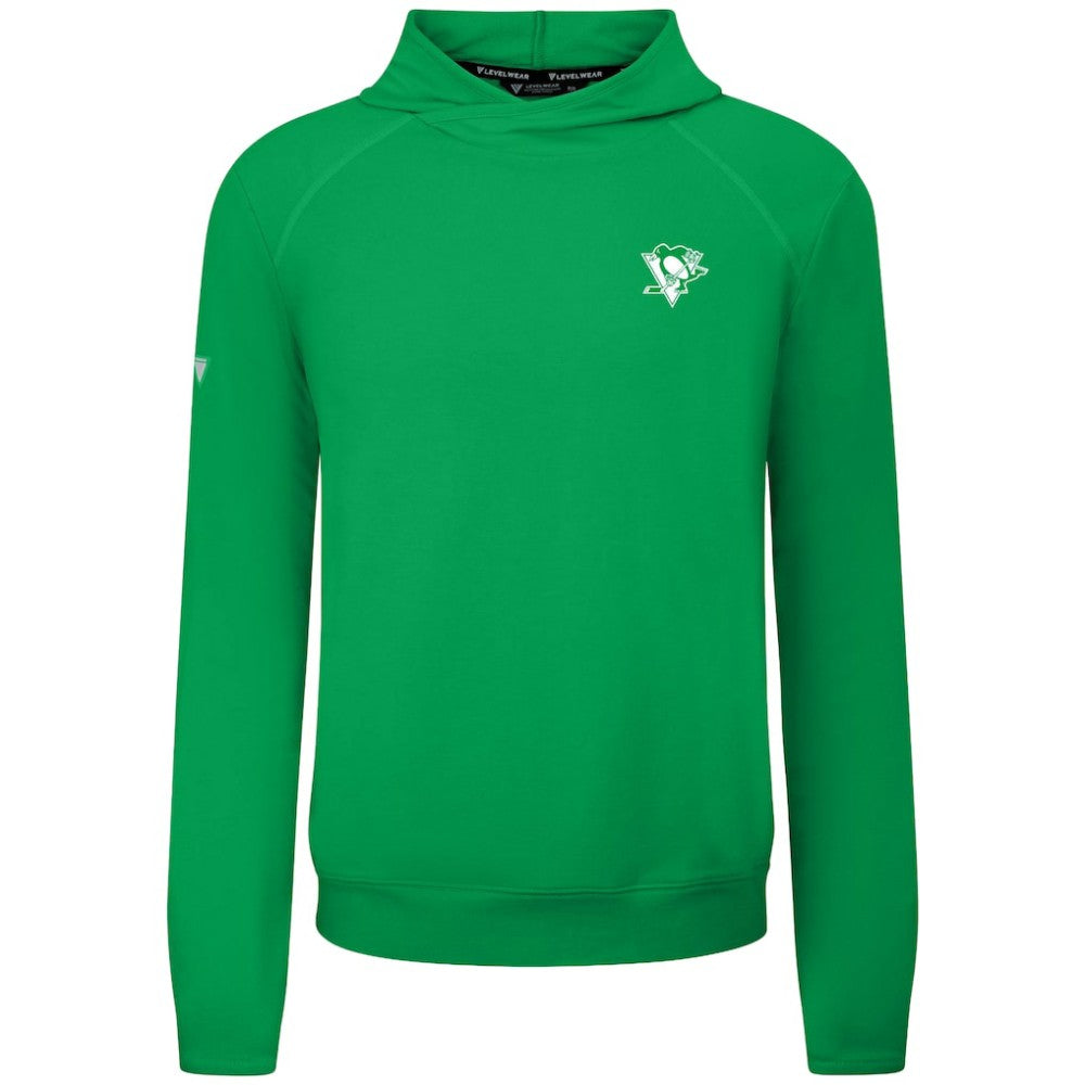 Pittsburgh Penguins Levelwear St. Patrick's Day Mandate Tri-Blend Hoodie - Green - NHL