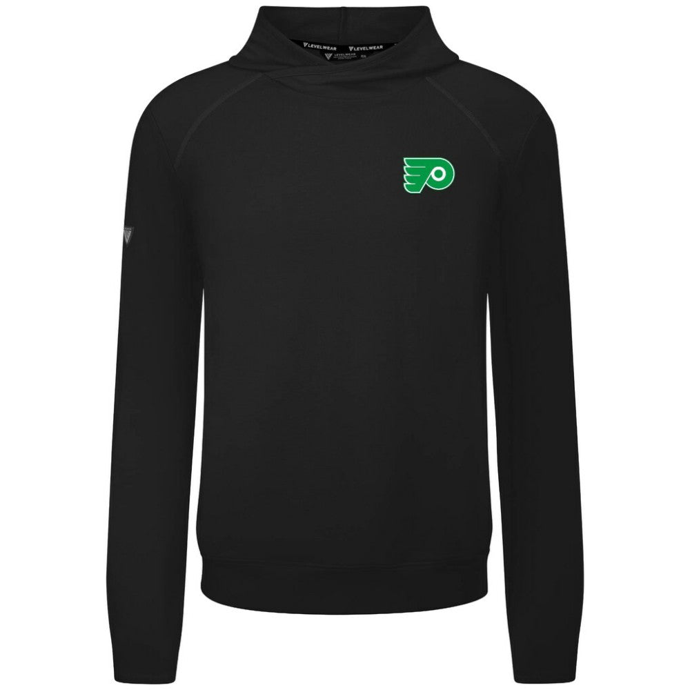 Philadelphia Flyers Levelwear St. Patrick's Day Mandate Tri-Blend Hoodie - Black - NHL