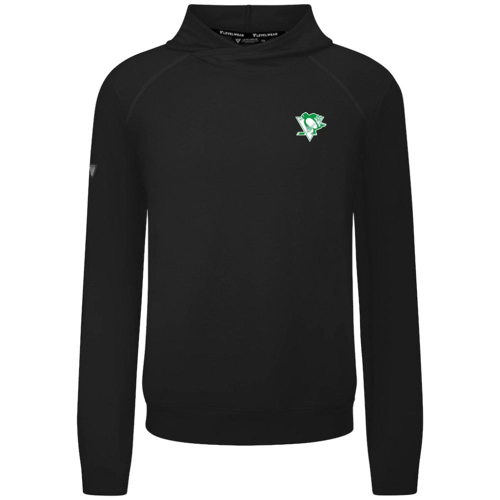 Pittsburgh Penguins Levelwear St. Patrick's Day Mandate Tri-Blend Hoodie - Black - NHL