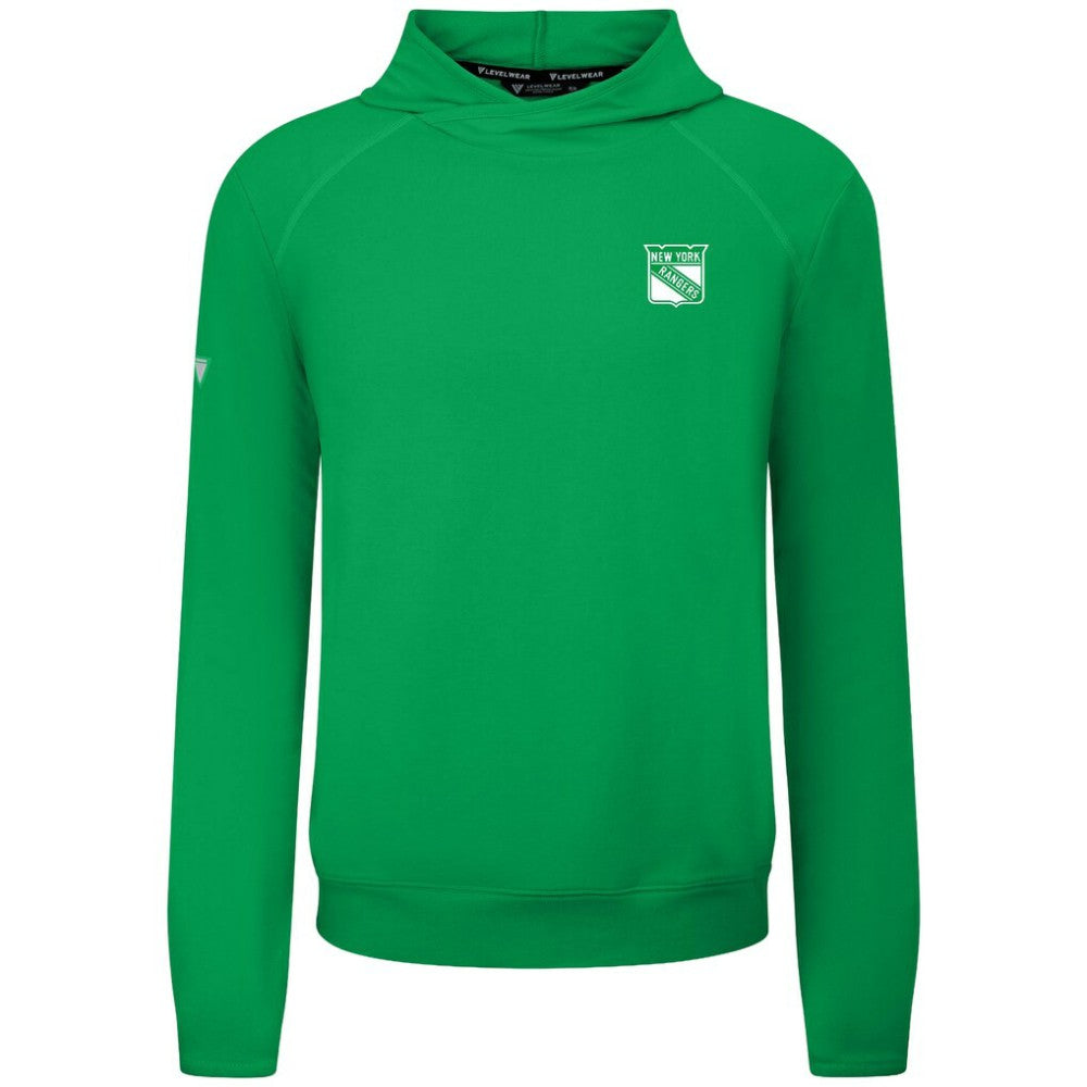New York Rangers Levelwear St. Patrick's Day Mandate Tri-Blend Hoodie - Green - NHL