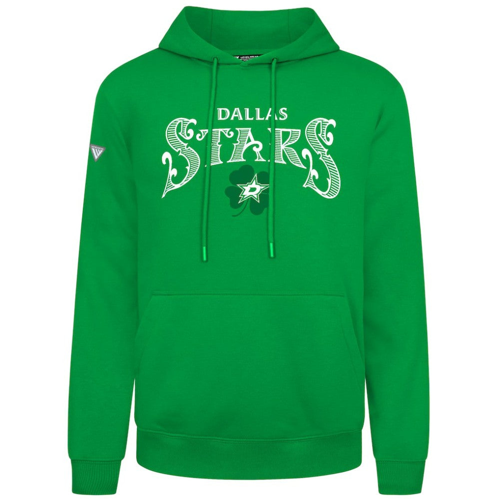 Dallas Stars Levelwear St. Patrick's Day Podium Hoodie - Green - NHL