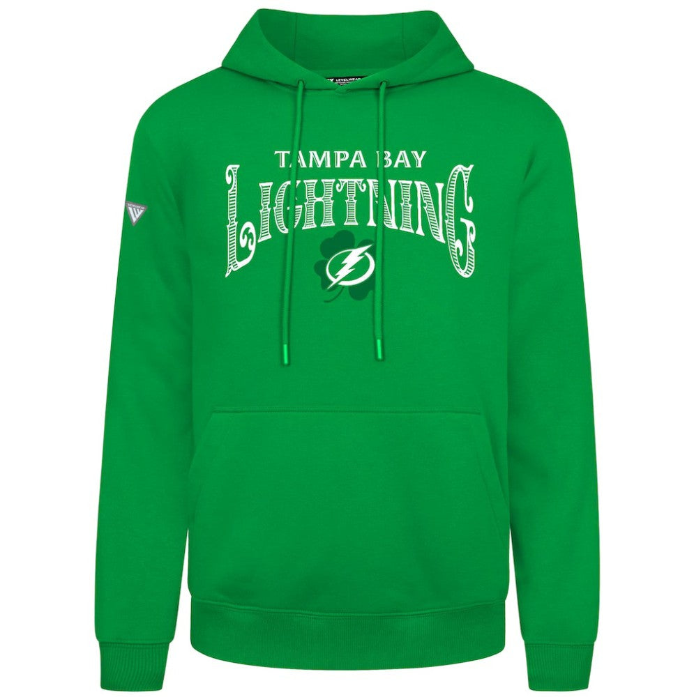 Tampa Bay Lightning Levelwear St. Patrick's Day Podium Hoodie - Green - NHL