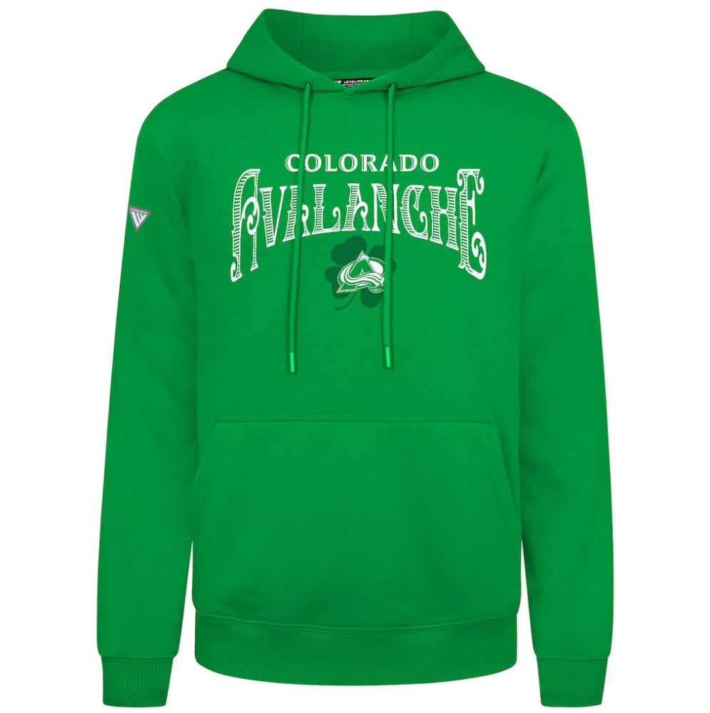 Colorado Avalanche Levelwear St. Patrick's Day Podium Hoodie - Green - NHL