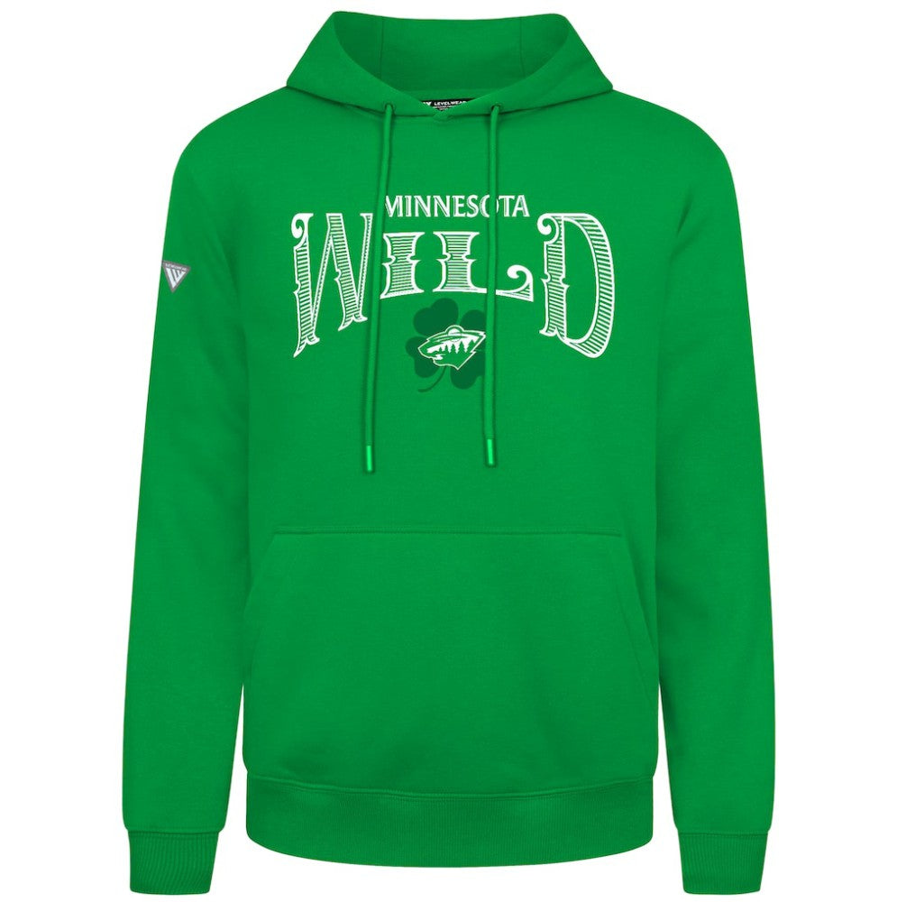 Minnesota Wild Levelwear St. Patrick's Day Podium Hoodie - Green - NHL