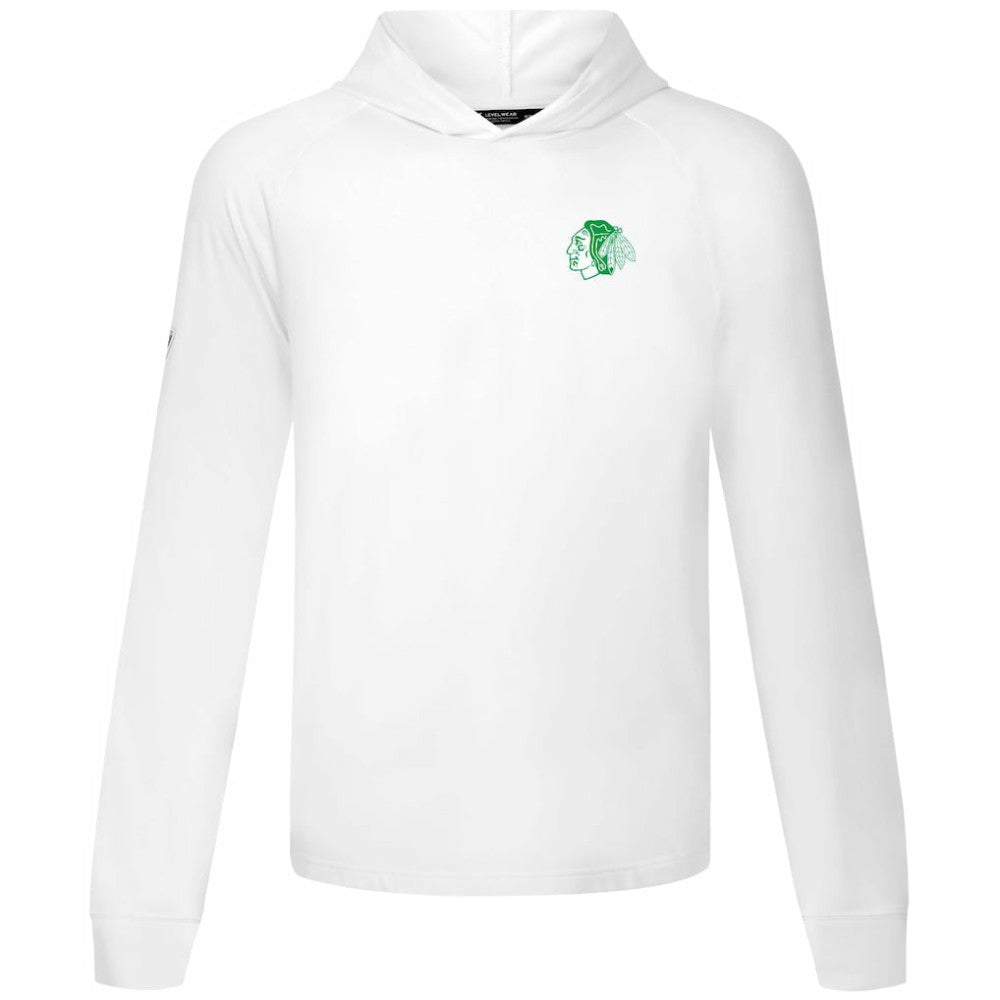 Chicago Blackhawks Levelwear St. Patrick's Day Dimension Hoodie - White - NHL