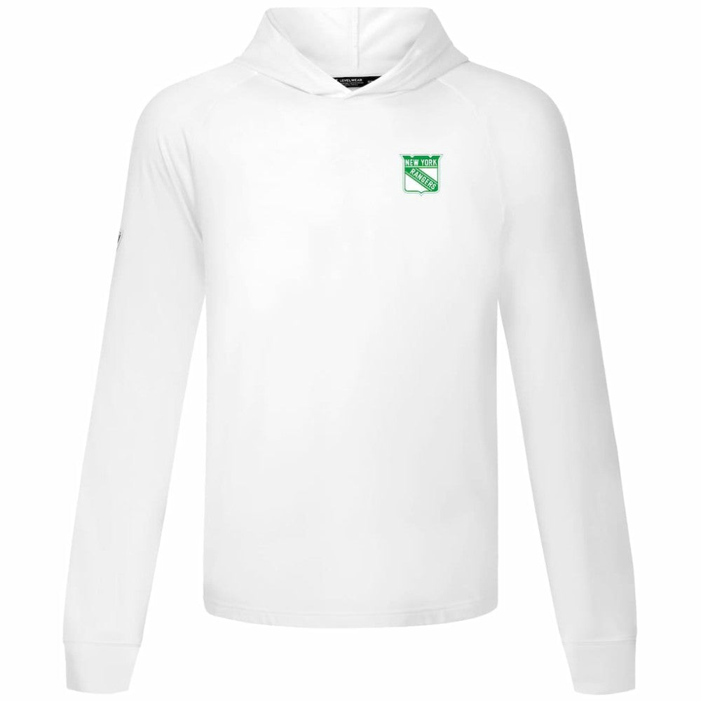 New York Rangers Levelwear St. Patrick's Day Dimension Hoodie - White - NHL
