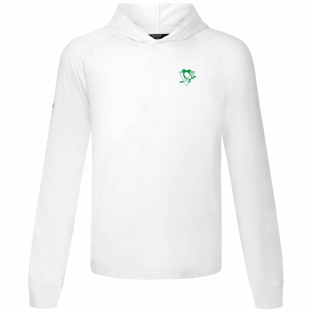 Pittsburgh Penguins Levelwear St. Patrick's Day Dimension Hoodie - White - NHL